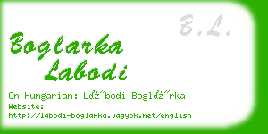 boglarka labodi business card